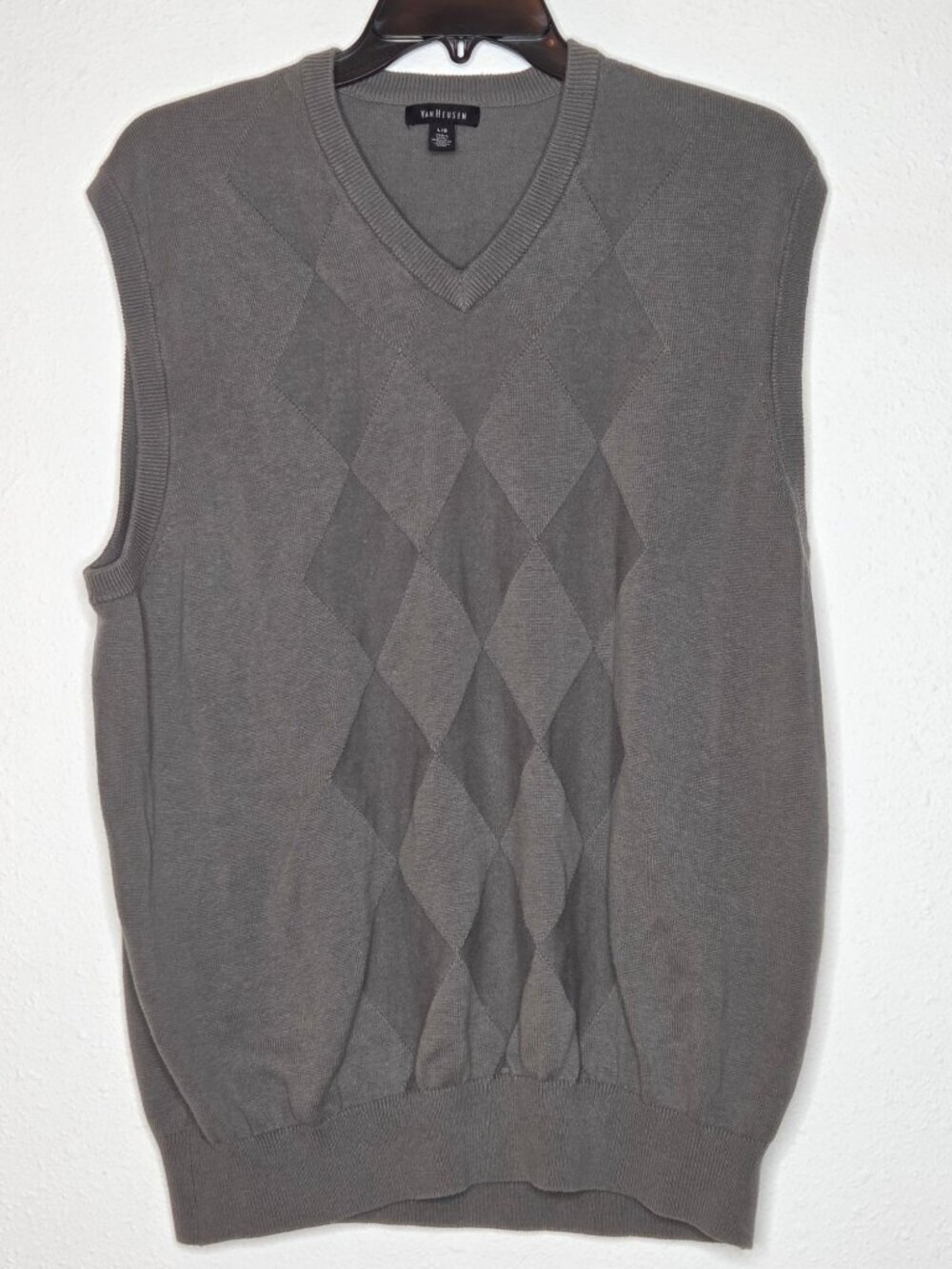 Levi's Dockers Men's Brown Argyle Sweater Vest Diamond Knit Bundle - Picture 3 of 8